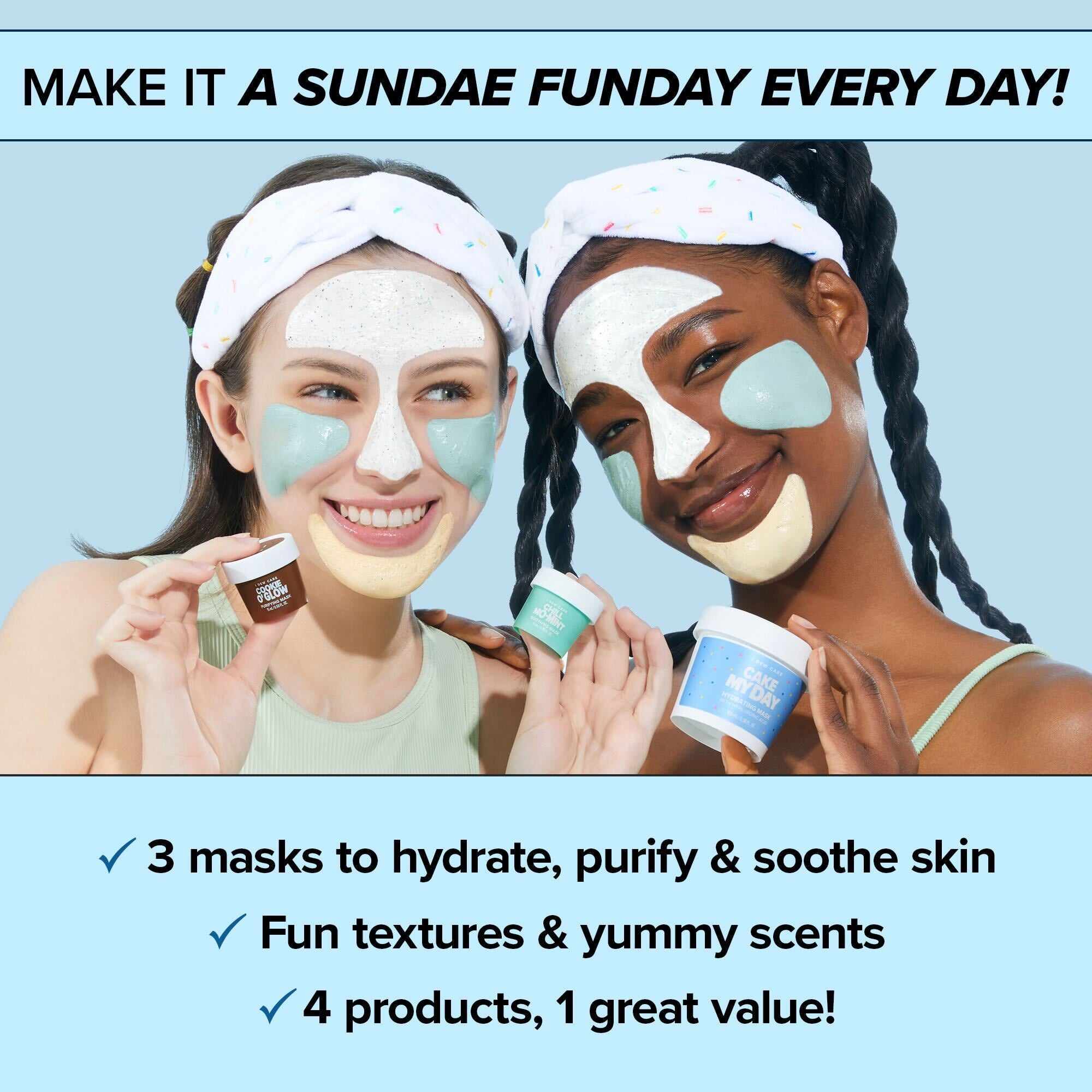 Wash Off Face Mask Set - Sundae Scoop