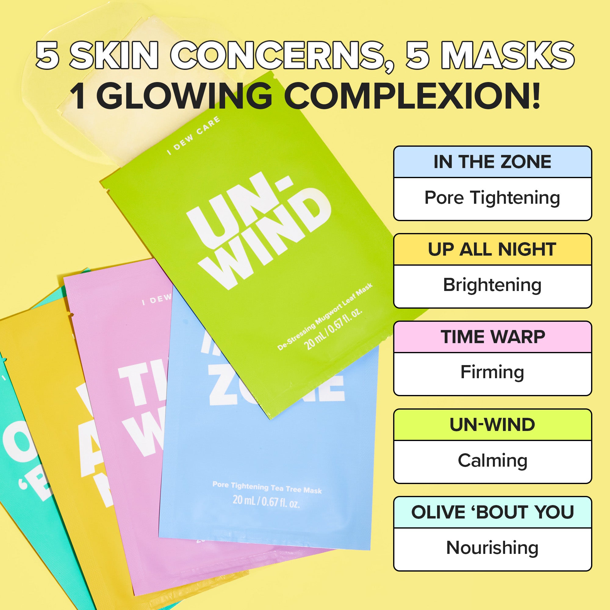 Glass Skin Face Mask Variety Pack - Let's Do This Sheet