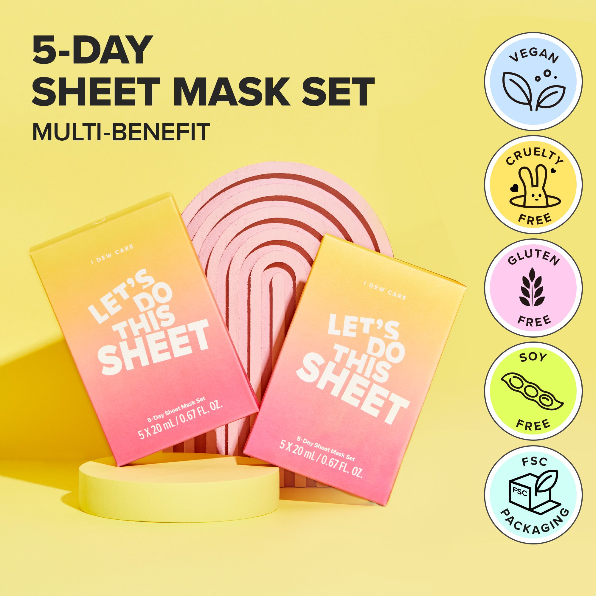 Glass Skin Face Mask Variety Pack - Let's Do This Sheet