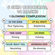 Glass Skin Facial Sheet Mask Variety Pack - Let's Get Sheet Faced