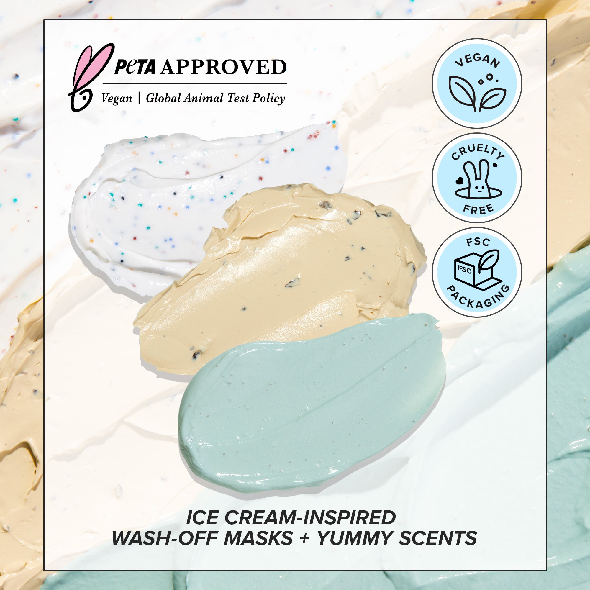 Wash Off Face Mask Set - Sundae Scoop