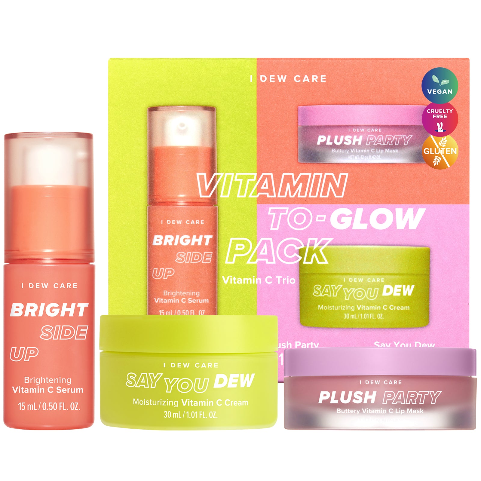 i dew care vitamin c lip mask Overnight Sleeping - Plush Party Use during the day or as a sleep mask to moisturize lips overnight I DEW CARE Glow Plug