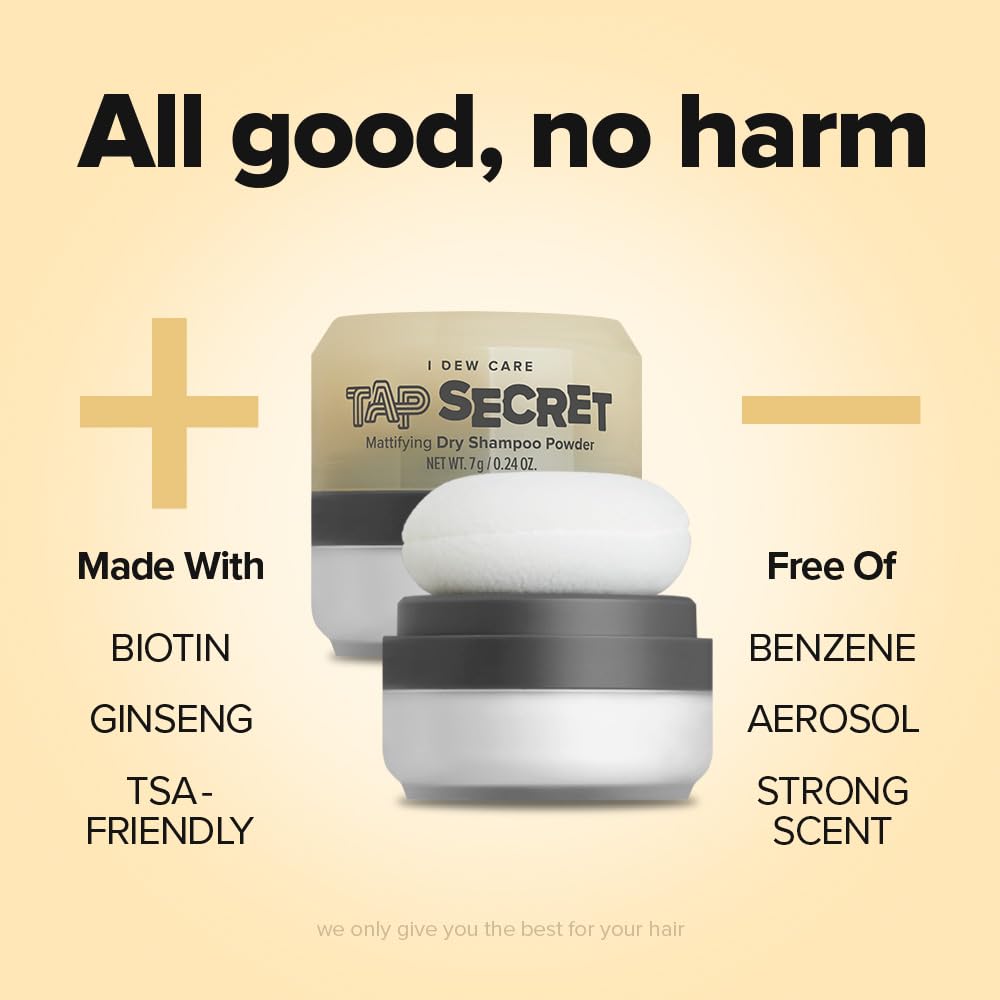 Tap Secret Trio- Mattifying Dry Shampoo Powder