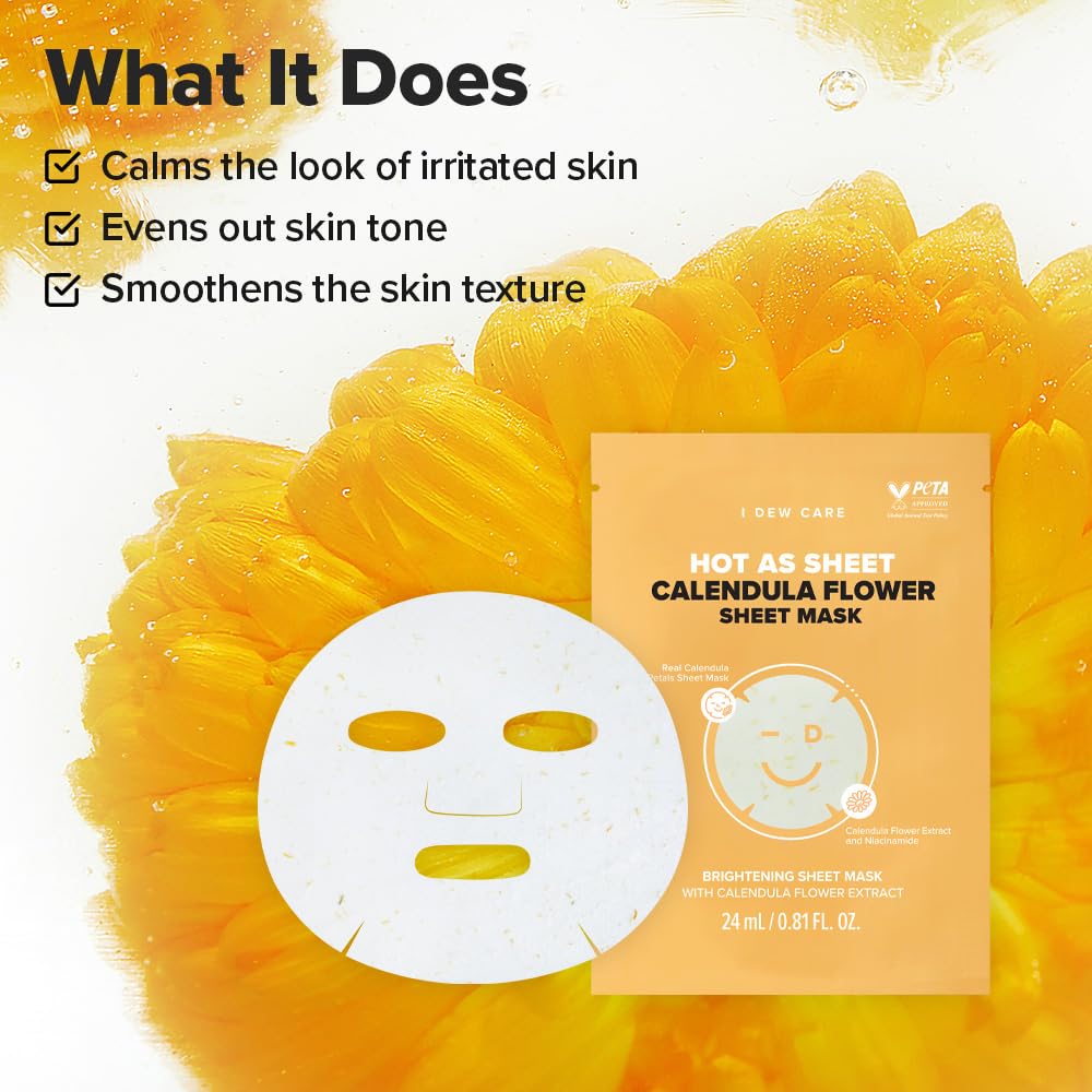 Hot As Sheet Calendula Flower Sheet Mask 10EA