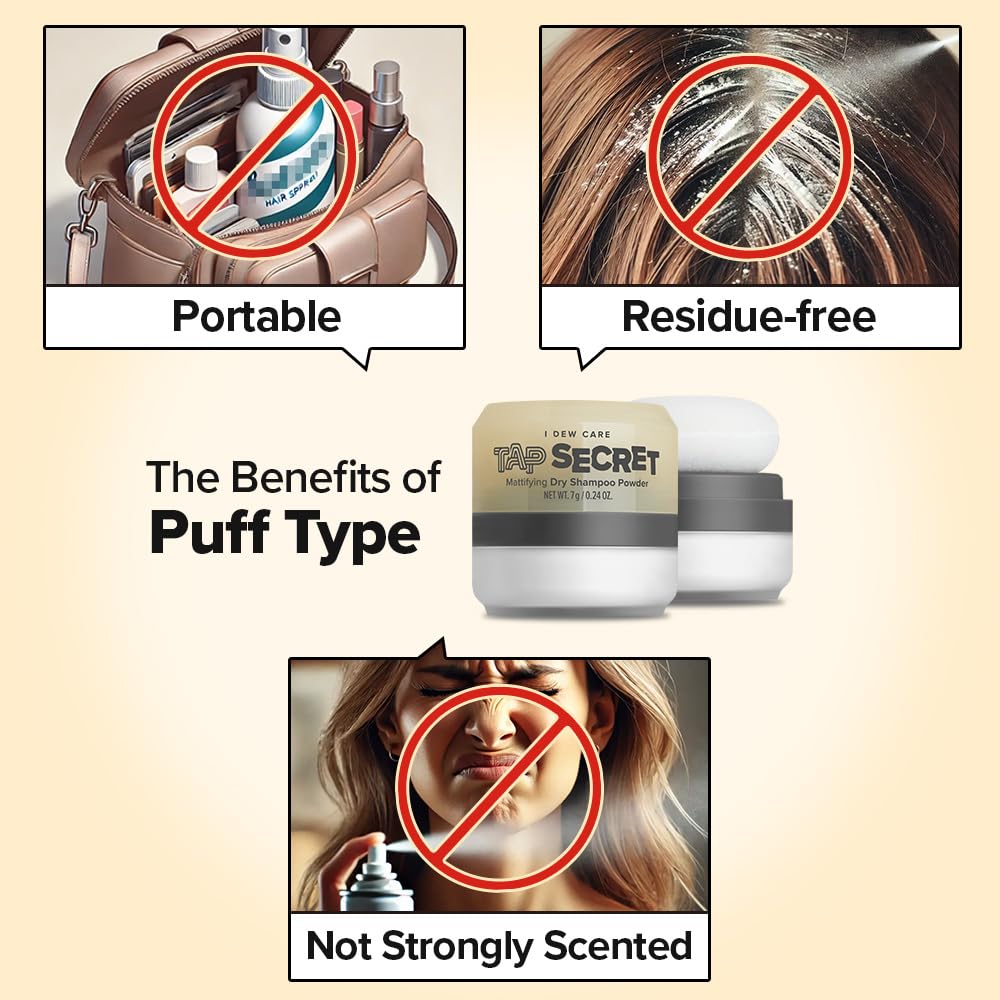 Tap Secret Trio- Mattifying Dry Shampoo Powder