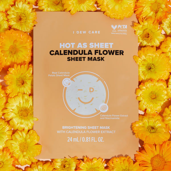Hot As Sheet Calendula Flower Sheet Mask