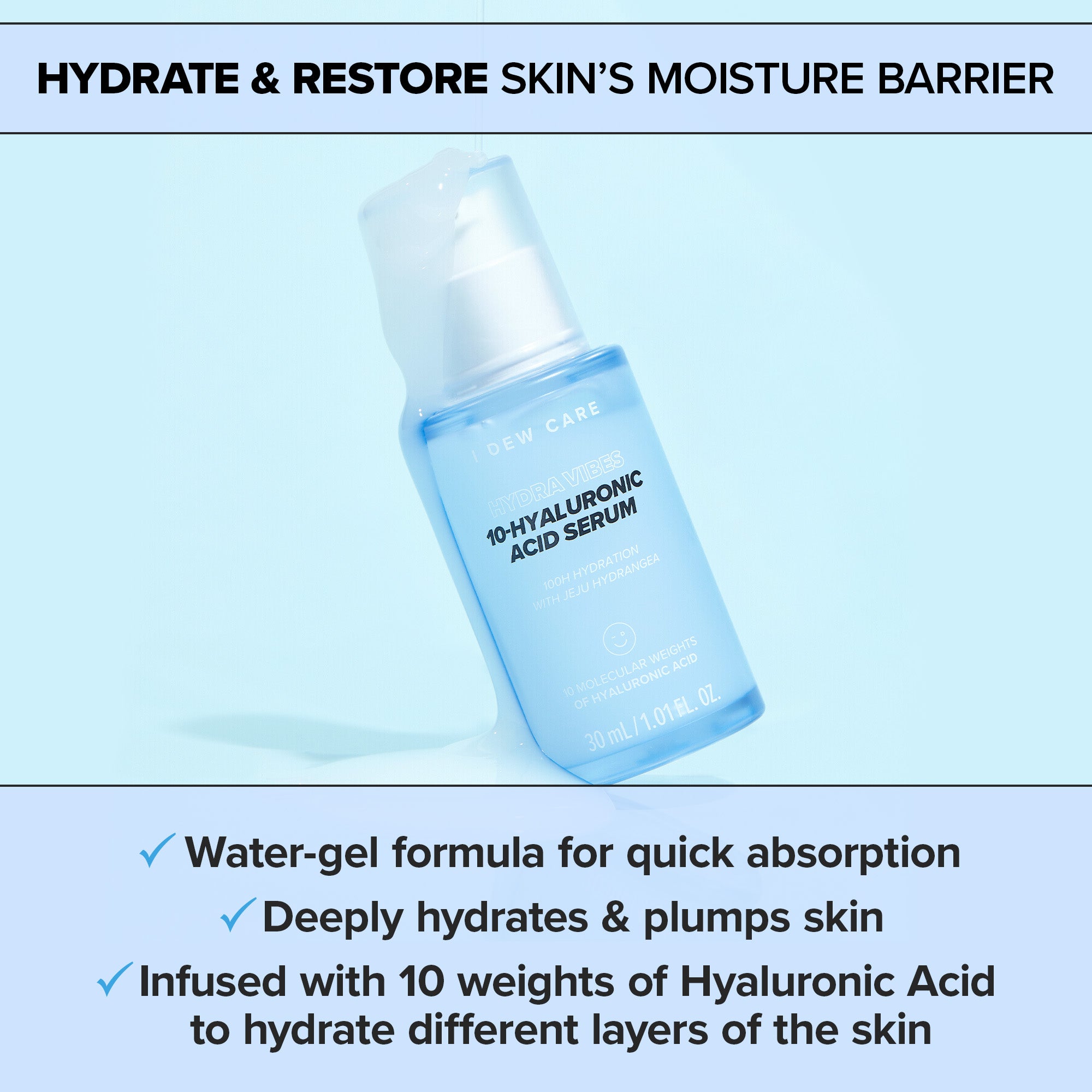 Hydra Vibes 10-Hyaluronic Acid Serum