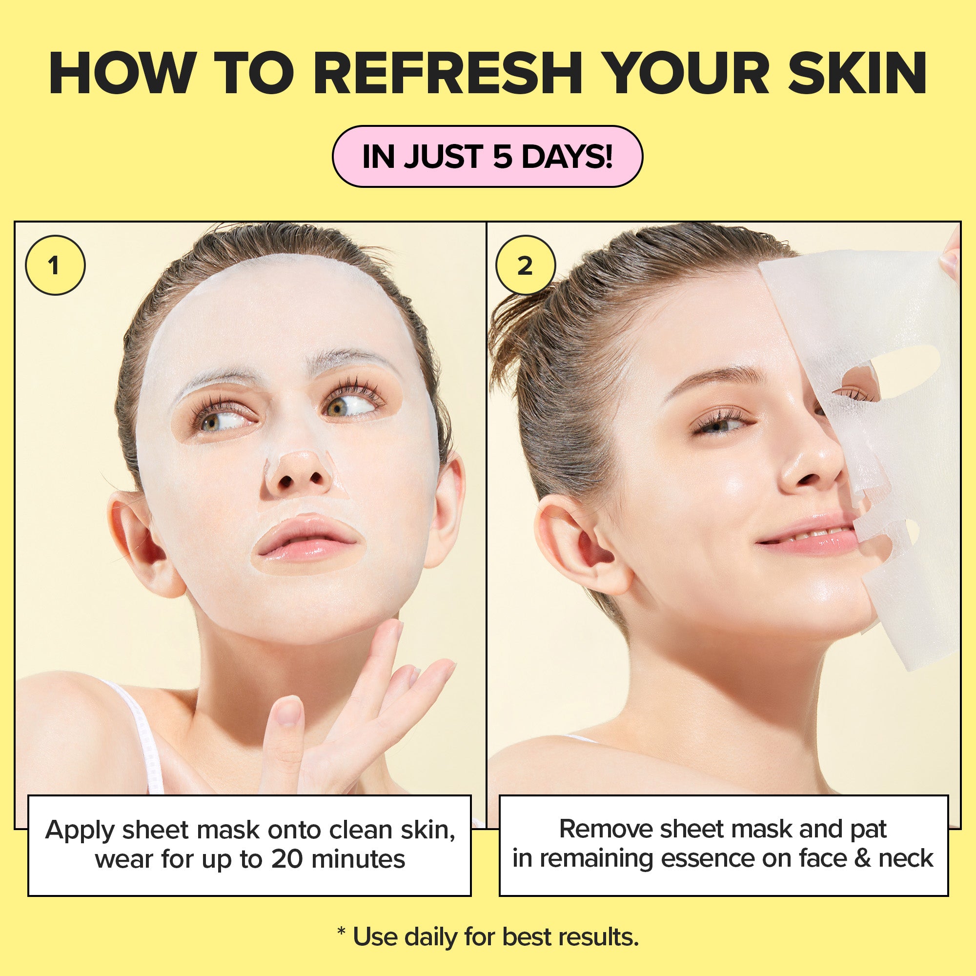 I DEW CARE | Let's Do This Sheet | 5-Day Korean Sheet Mask Set