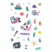 Clear Things Up Postcard + Sticker Sheet