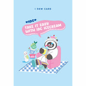 Take It Easy With IDC Ice Cream Postcard + Sticker - GIFT