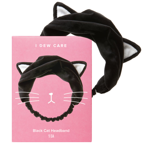 Black Cat Headband -   - Tools & Accessories - I DEW CARE Memebox - spa facial skincare headband