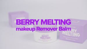 makeup remover balm - melting acai berry balm - berry melting - video