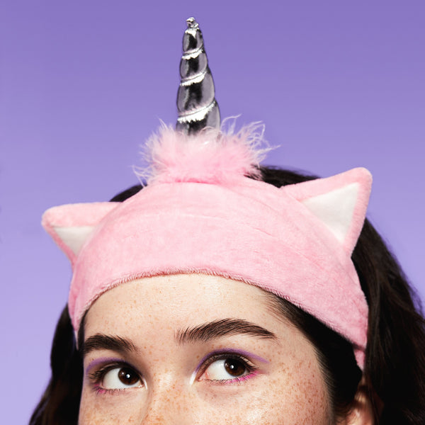 Pink Caticorn Headband -   - Tools & Accessories - I DEW CARE Memebox - spa facial skincare headband