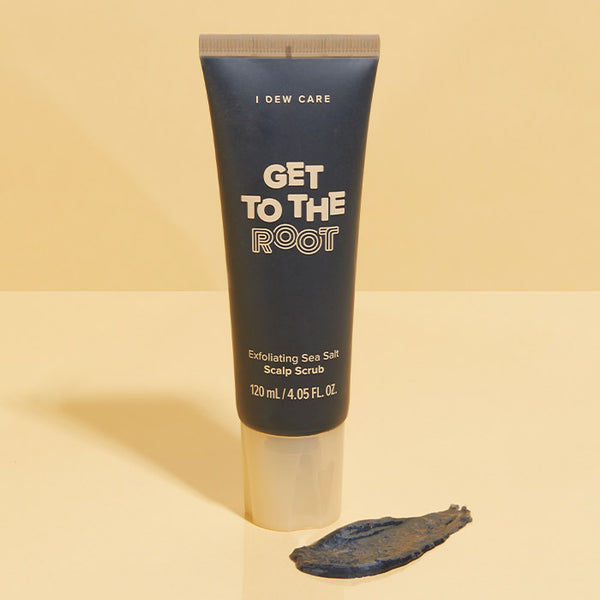exfoliating sea salt scrub - get to the root - root cleanser - scalp cleanser