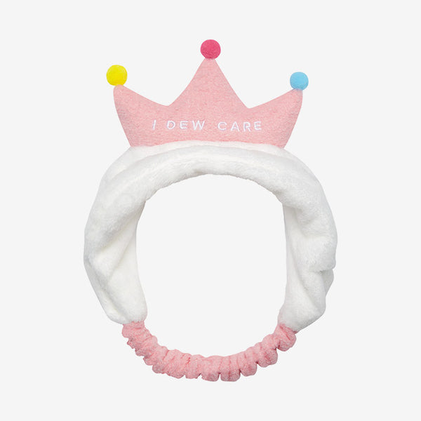 pink tiara headband - face wash headband - spa headband - skincare headband - face wash headband - best headband